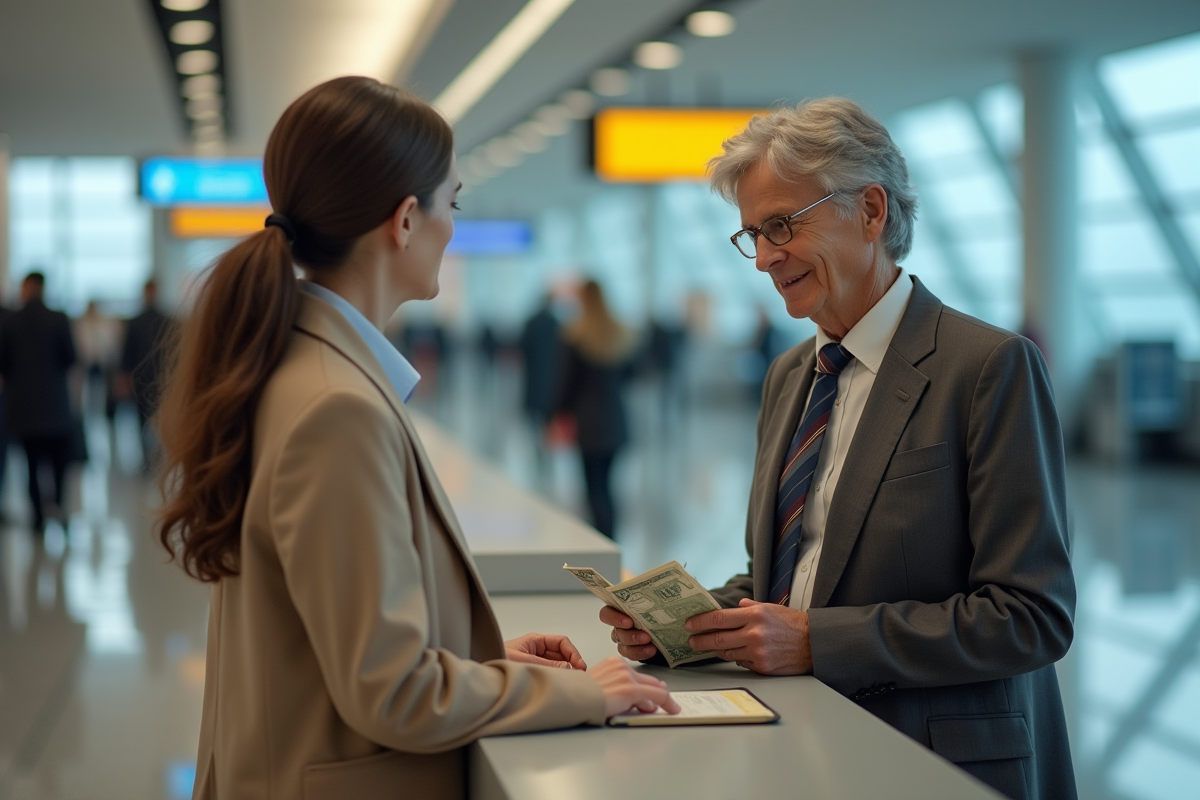 Femme déclarant de l