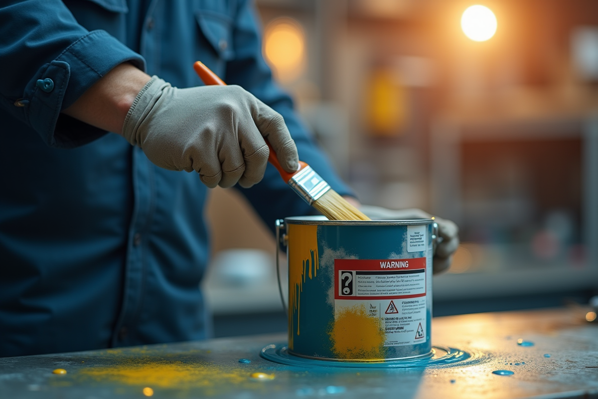 peinture toxique